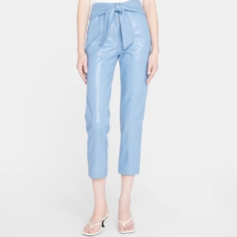NWOT Jonathan Simkhai faux leather cropped pant
